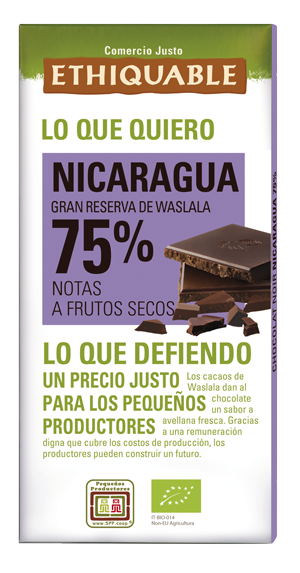 Chocolate gran reserva de Comercio Justo BIO