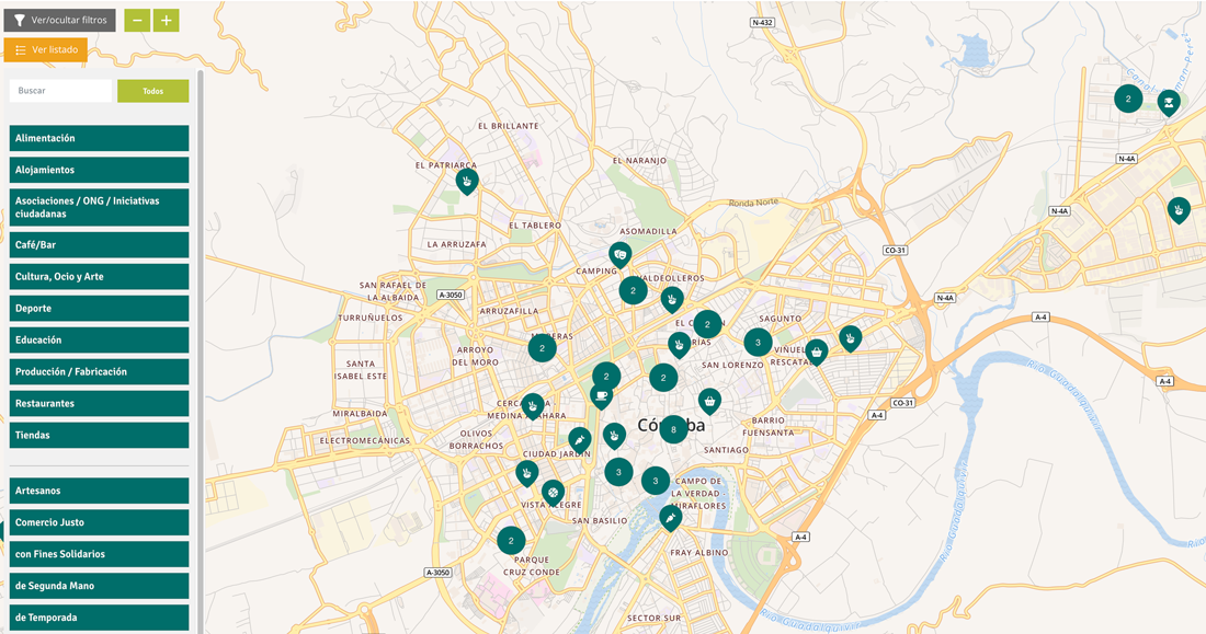 Mapa iniciativas Córdoba
